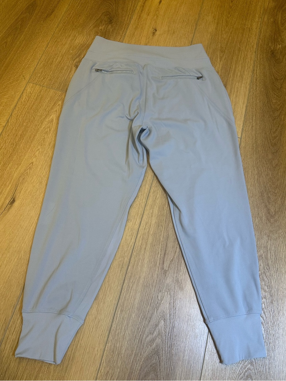 Athleta women’s venice Jogger Pants zipper pockets Light Gray travel athleisure - Picture 4 of 7